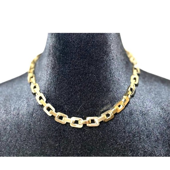 Eddie Borgo Supra Link Chain Gold Statement Necklace 17" Length NWT Retail $425 - Picture 10 of 10